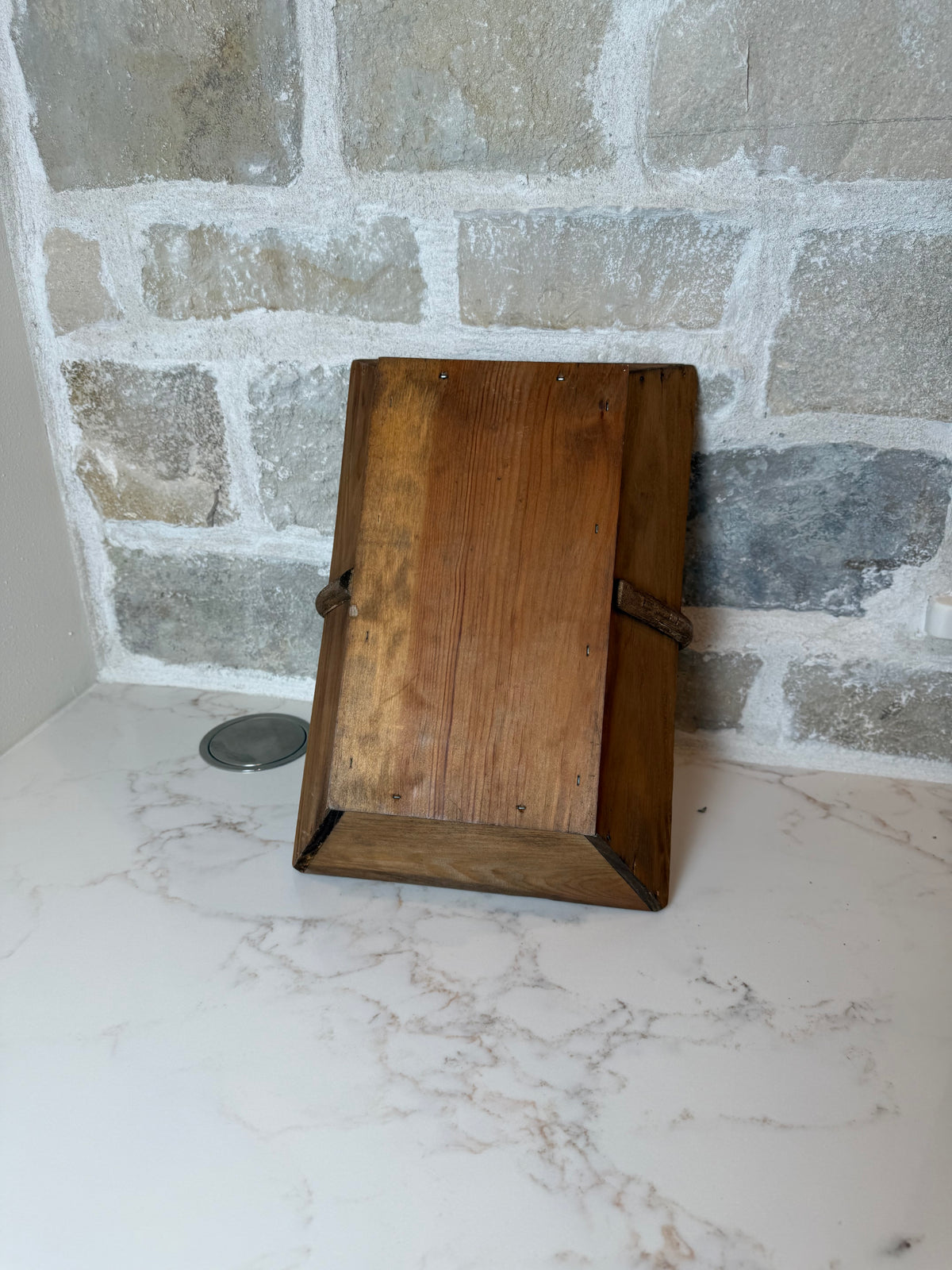 Antique French Wooden Trug, 8 1/2”H x 15 1/2” L x 10 1/4” W| Sourced in Provence