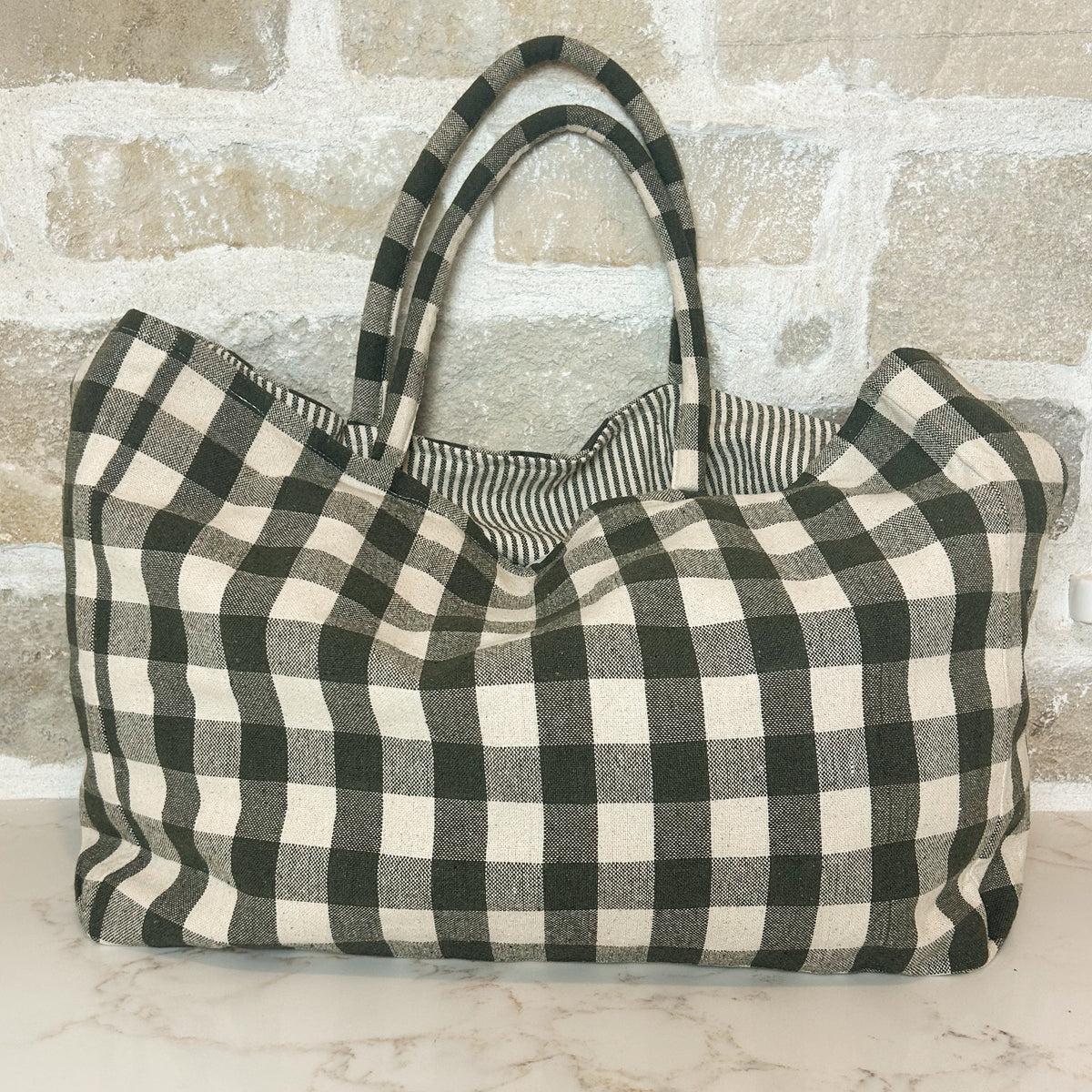Reversible French Cotton Market Tote | Saint Remy