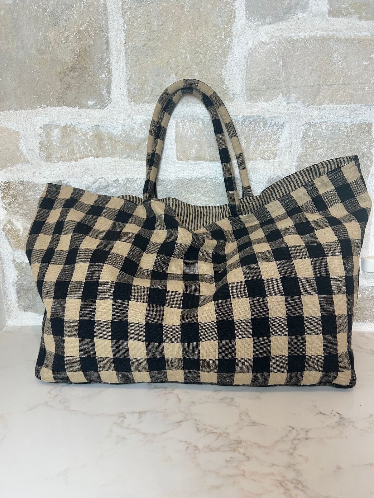 Reversible French Cotton Market Tote | Saint Remy