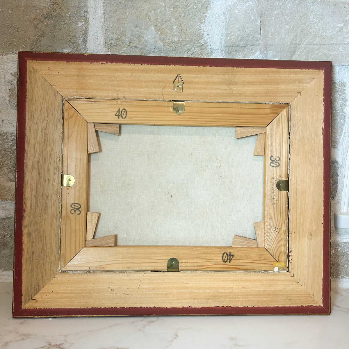 Vintage, Ornately Framed French Oil on Canvas, Signed Floral Still Life