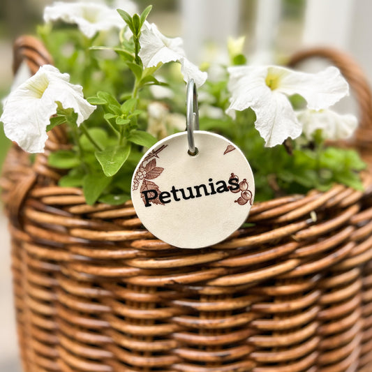 Petite Plant Label Made from Terre de Fer Remnants- Brown