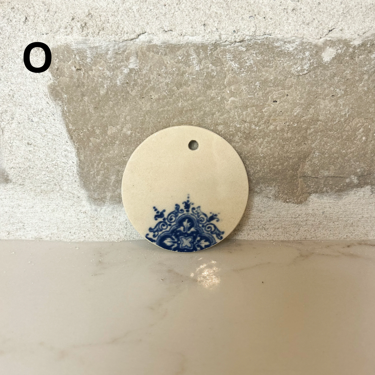 Petite Plant Label Made from Terre de Fer Remnants - Blue/Teal
