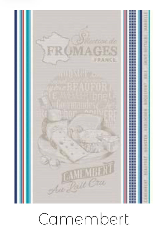 French Cotton Jacquard Market Torchons (Towels), Various Colors/Styles, 19" x 26"