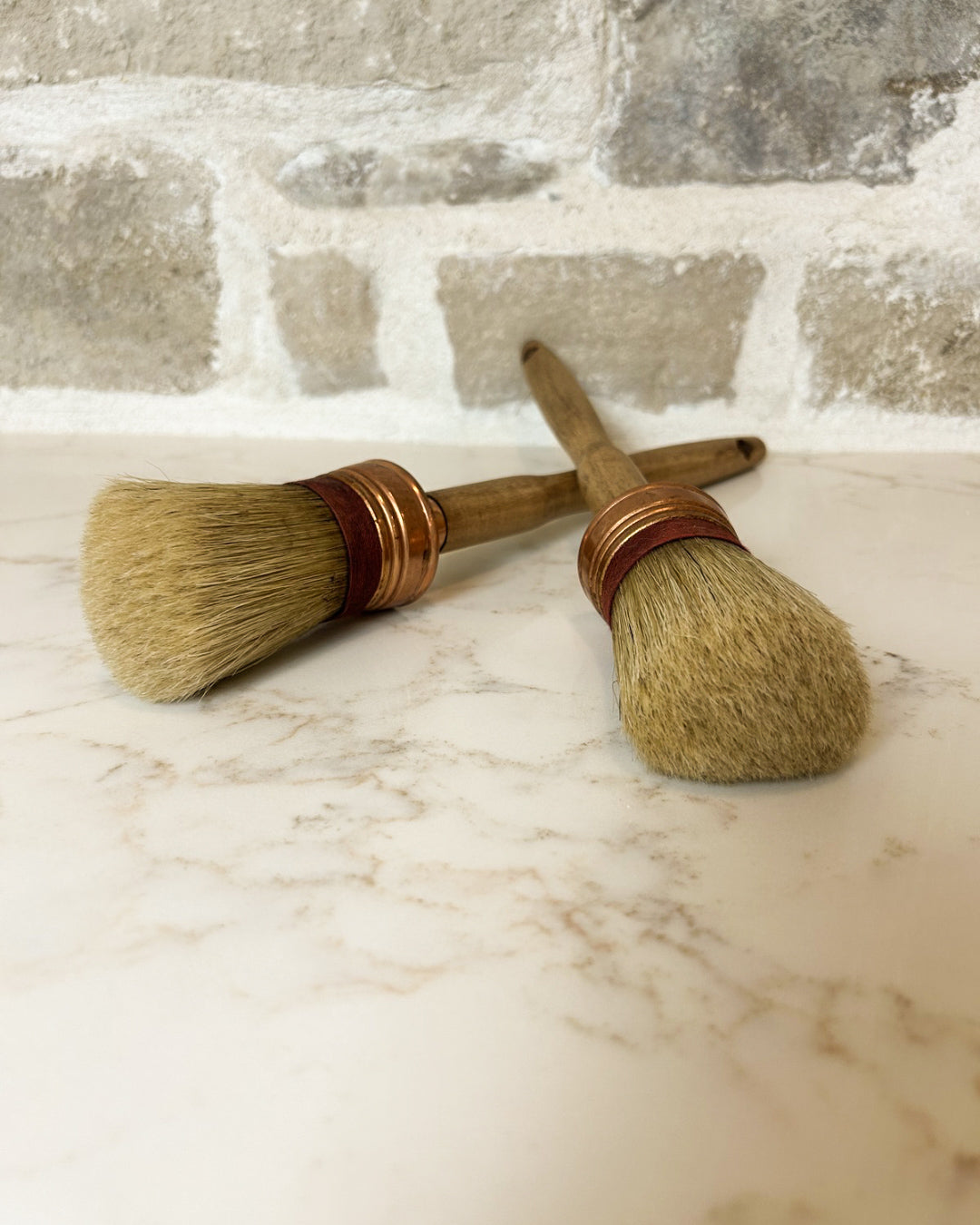 Antique New/Old Stock French Paint Brush with Copper Band | Sourced in Villenueve