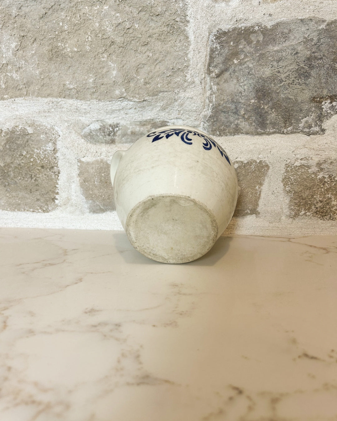 Swedish Blue and White Butter Pot