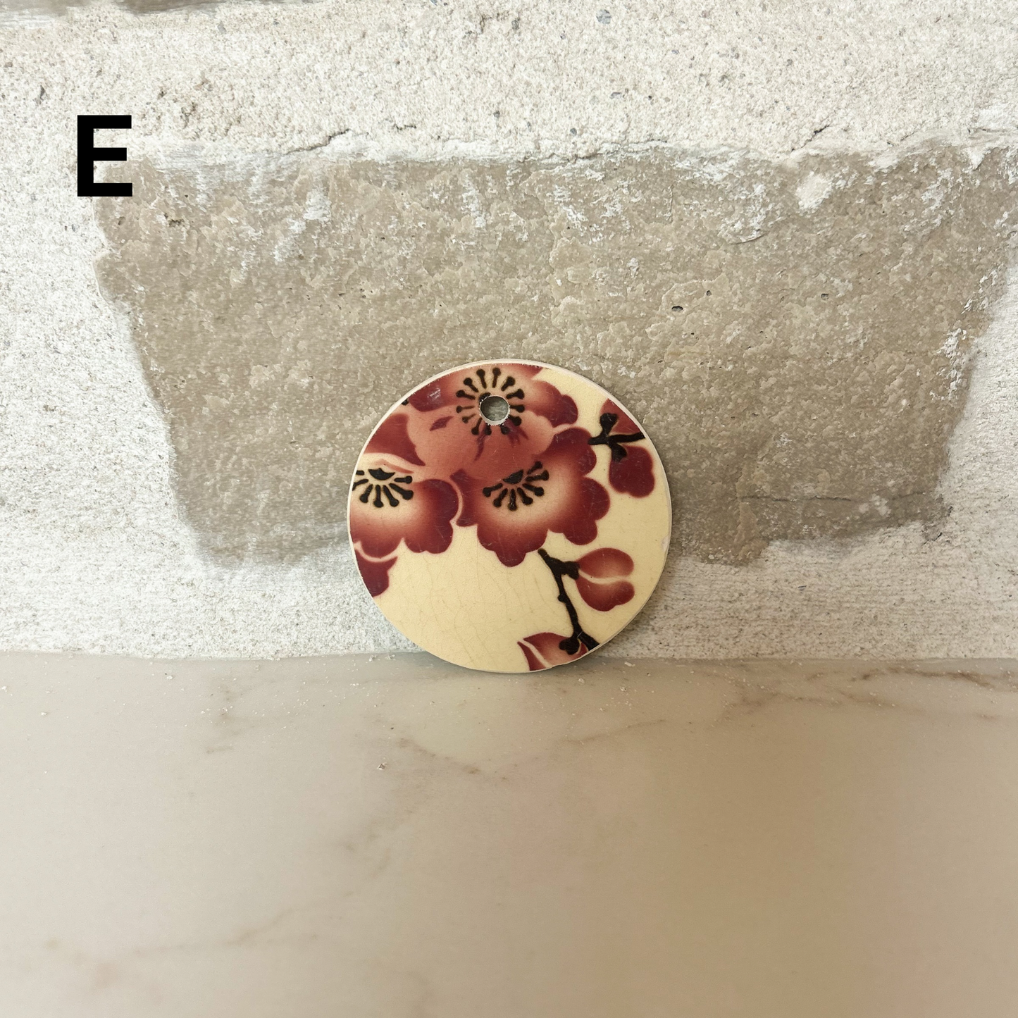 Petite Plant Label Made from Terre de Fer Remnants - Red