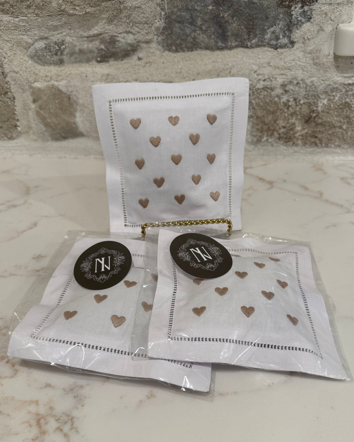 Heart Embroidered Lavender Sachet | Sourced in Provence