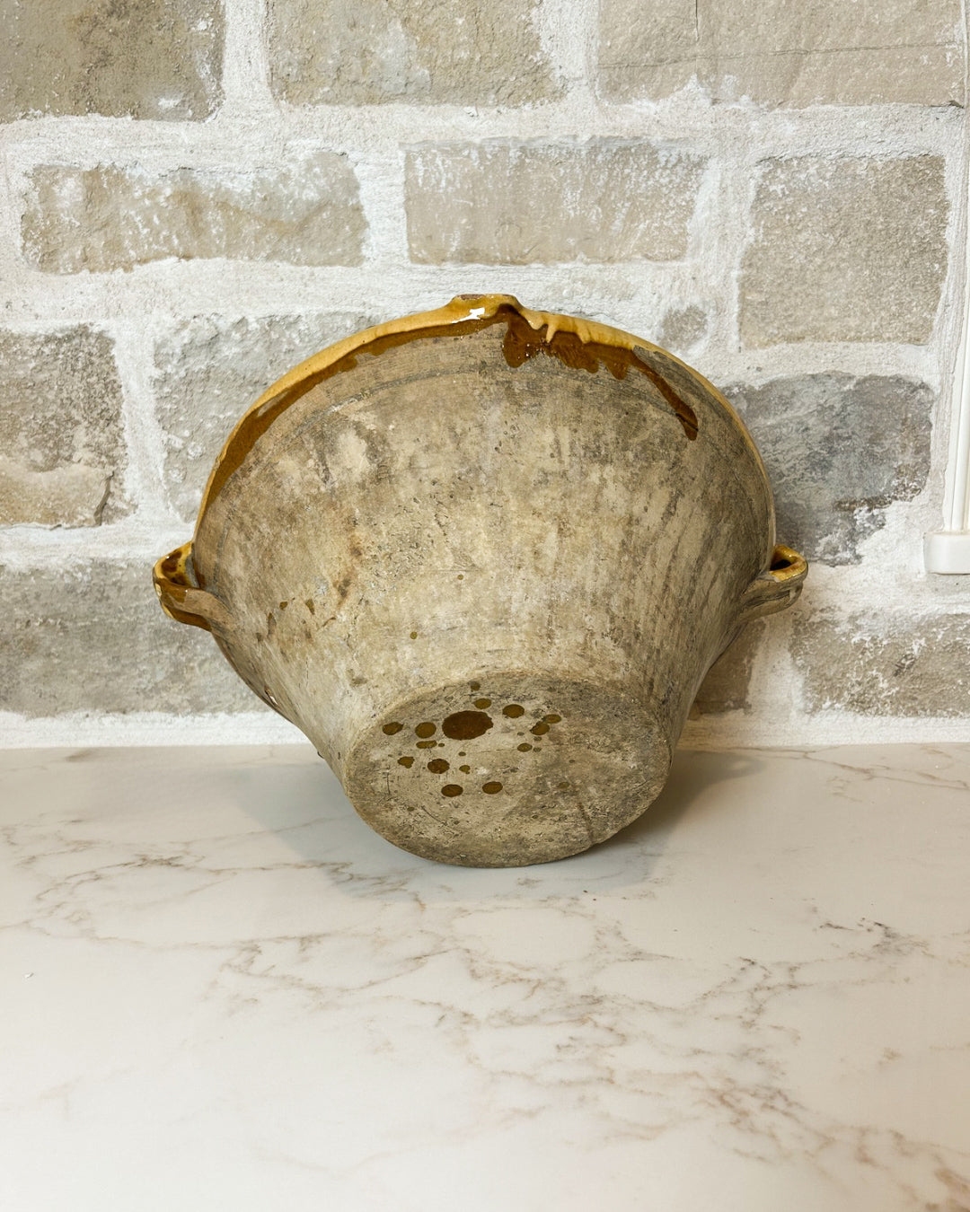 Antique Tian Bowl w/ Staple Repair