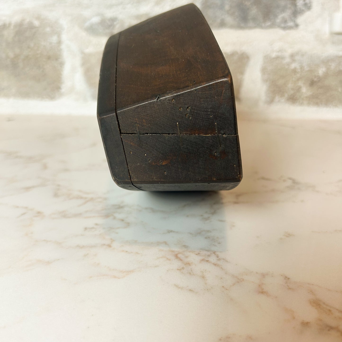 French Antique Butter Mold w/ Cow in a Pasture