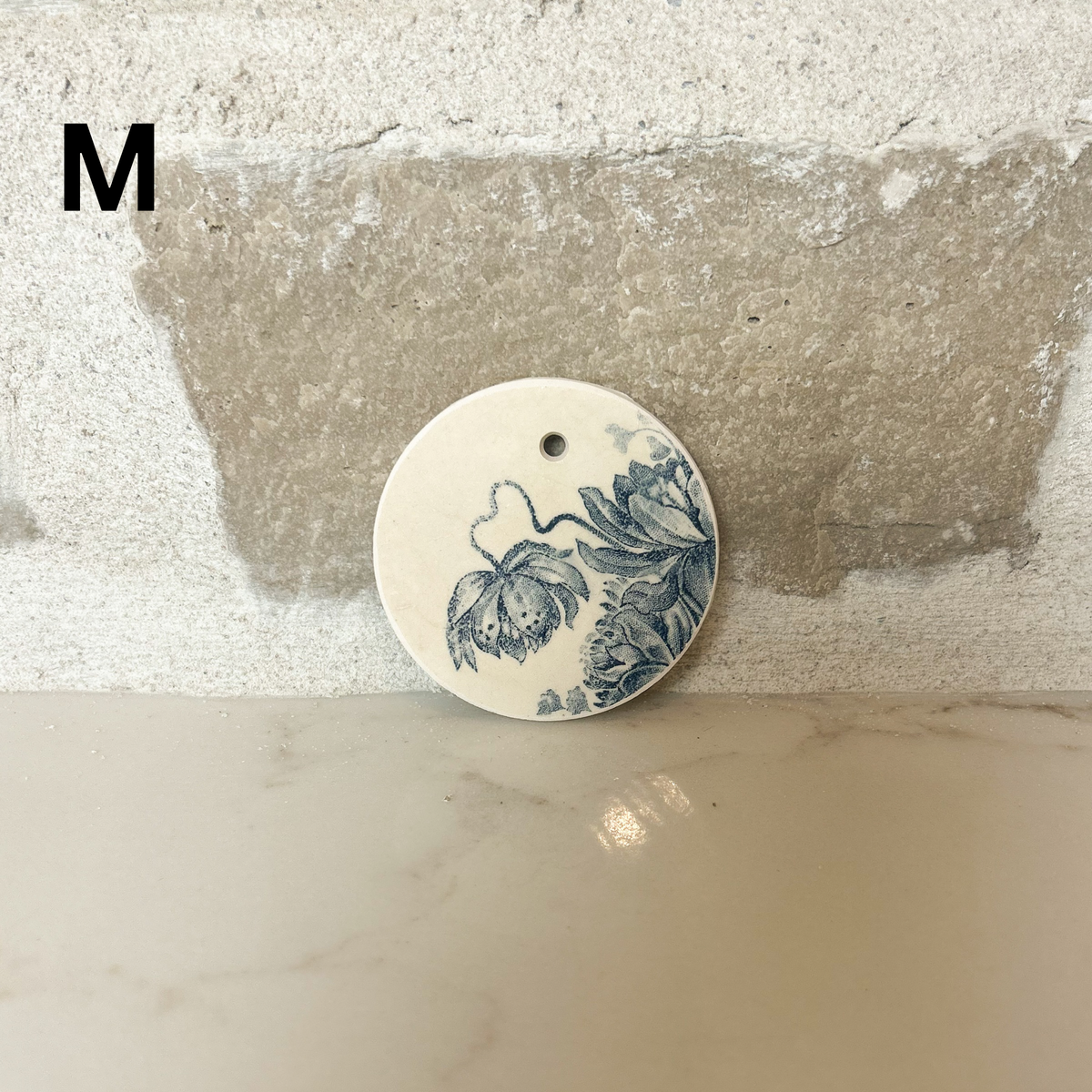 Petite Plant Label Made from Terre de Fer Remnants - Blue/Teal