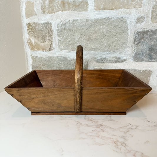 Antique French Small Wooden Trug