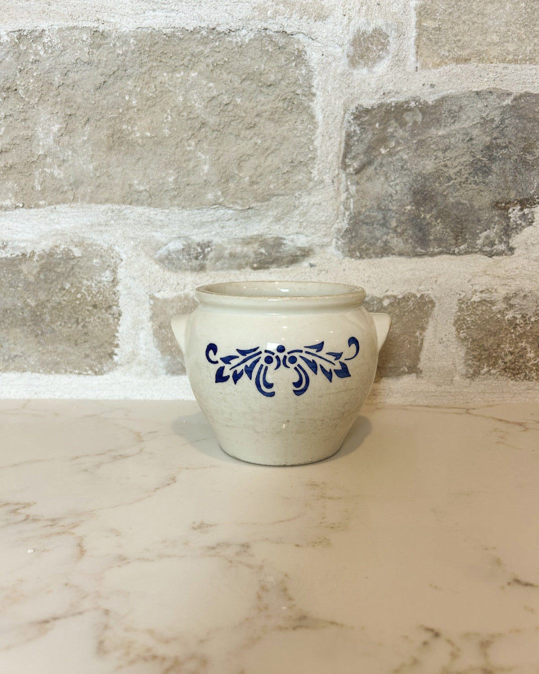 Swedish Blue and White Butter Pot